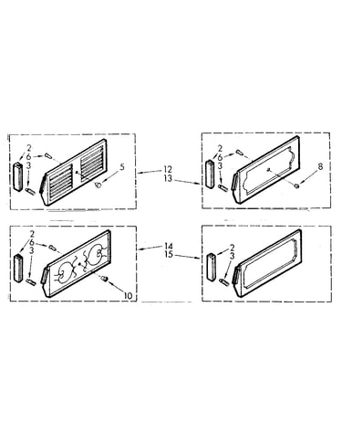 Accessory decorator panel kit parts