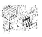 Kenmore 10671940 cabinet parts diagram