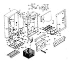 Kenmore 106720241 cabinet parts diagram