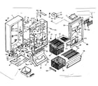 Kenmore 106720491 cabinet parts diagram