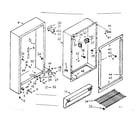 Kenmore 106721201 cabinet parts diagram