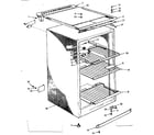 Kenmore 1067504120 cabinet parts diagram