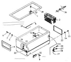 Kenmore 198710540 cabinet parts diagram