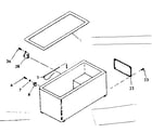 Kenmore 198710601 cabinet parts diagram