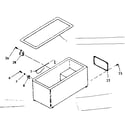 Kenmore 198710601 cabinet parts diagram