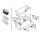 Kenmore 198710621 cabinet parts diagram