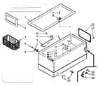 Kenmore 198711421 cabinet parts diagram