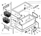 Kenmore 198711440 cabinet parts diagram
