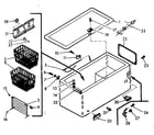 Kenmore 198711471 cabinet parts diagram