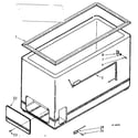Kenmore 198711603 cabinet parts diagram
