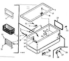 Kenmore 198711622 cabinet parts diagram