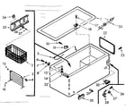 Kenmore 198711642 cabinet parts diagram