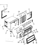 Cabinet and front parts