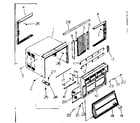 Kenmore 25370110 cabinet & front parts diagram