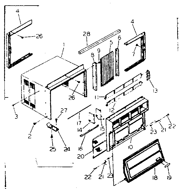 Cabinet & front parts