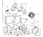 Kenmore 25370110 electrical system & air handling parts diagram