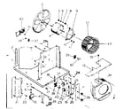Kenmore 25370111 electrical system & air handling parts diagram