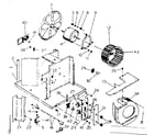 Kenmore 25370112 electrical system & air handling parts diagram