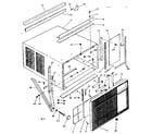 Kenmore 25370541 cabinet & front parts diagram