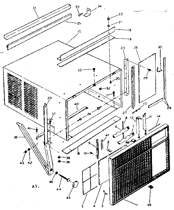 Cabinet & front parts