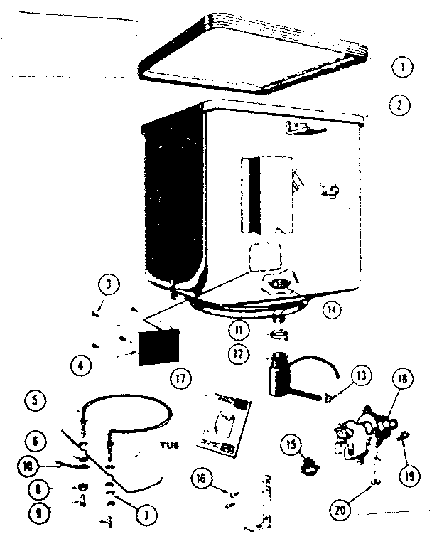 TUB, HEATER AND PUMP DRAINAGE SYSTEM