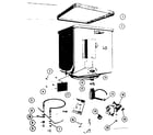 Kenmore 58764320 tub, heater and pump drainage system diagram