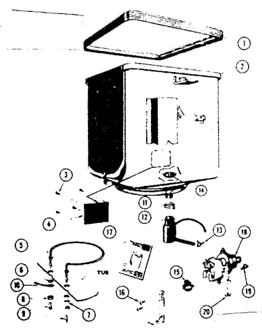 Tub, heater and pump drainage system
