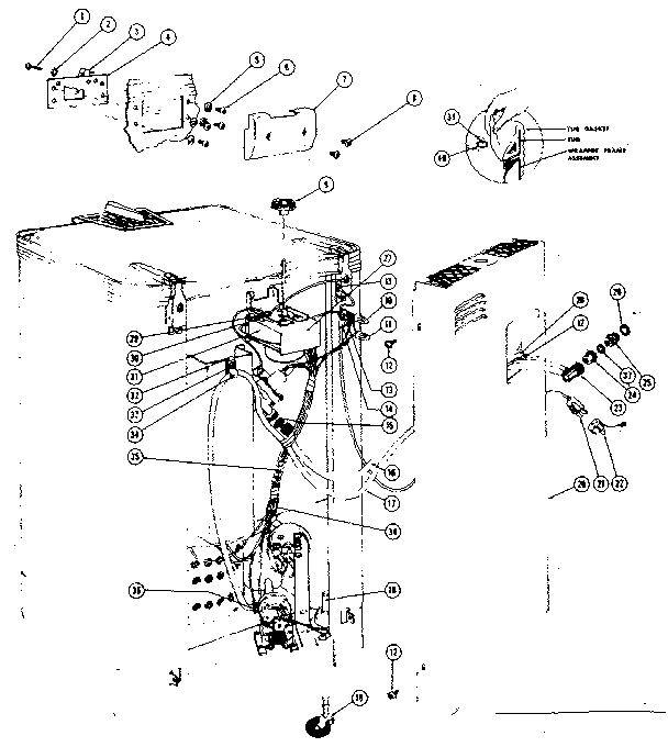 ELECTRICAL, WATER INLET AND DRAIN CONNECTIONS