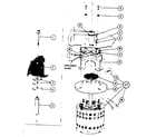 Kenmore 58764320 motor and impeller assembly diagram