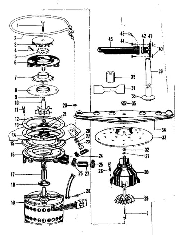 Motor-heater & spray arm details
