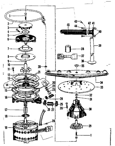 Motor heater & spray arm details