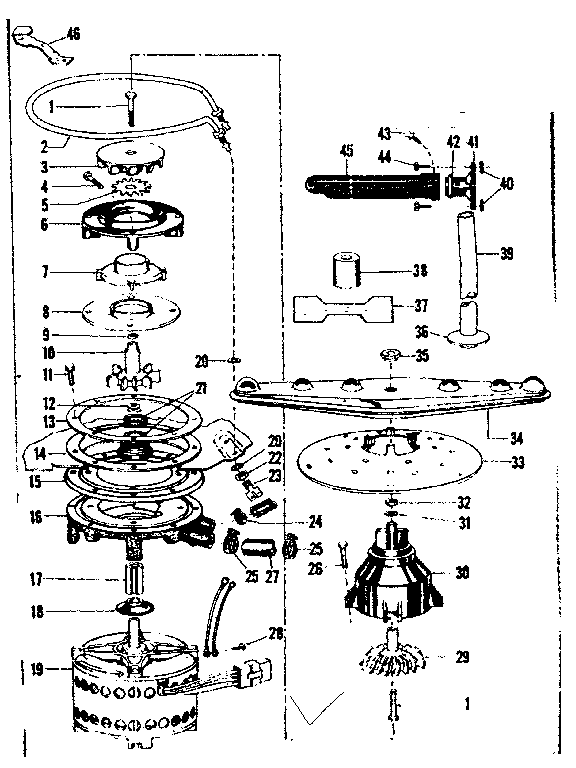 MOTOR HEATER & SPRAY ARM DETAILS