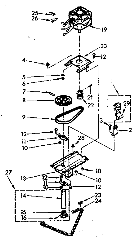 Motor & drive assembly
