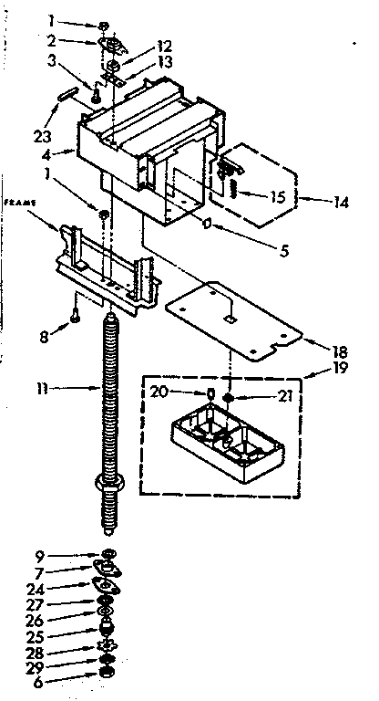 POWER SCREW & RAM ASSEMBLY