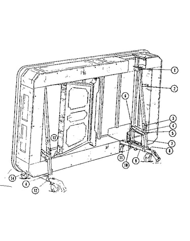 Tilt 'n roll leg assembly