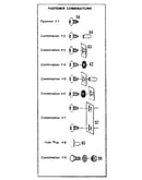 Fastener combinations