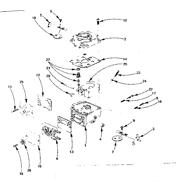 Carburetor parts group