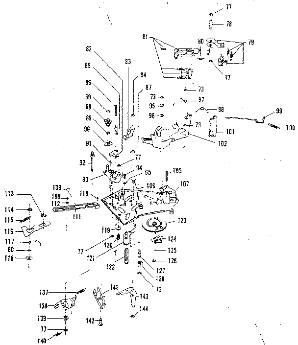 Operating plate assembly