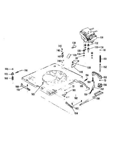 Four pole motor assembly