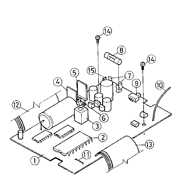 Main p.c. board assembly
