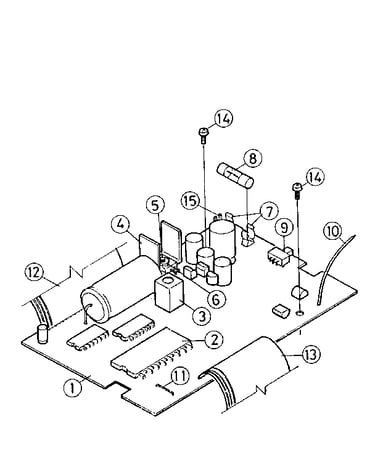 Main p.c. board assembly