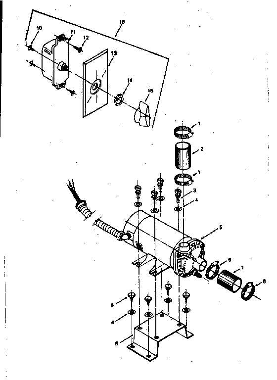 Motor and pump