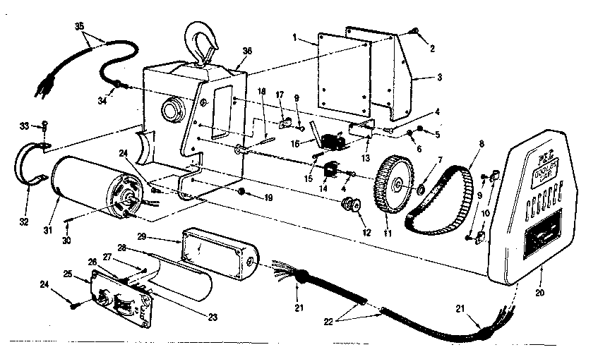 ELECTRICAL DRIVE, CONTROL AND COVER REMOVAL