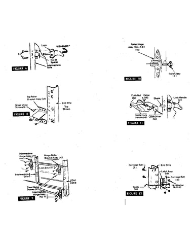Roller and hinge assembly