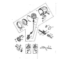 Sears 8087 headlight and switches diagram