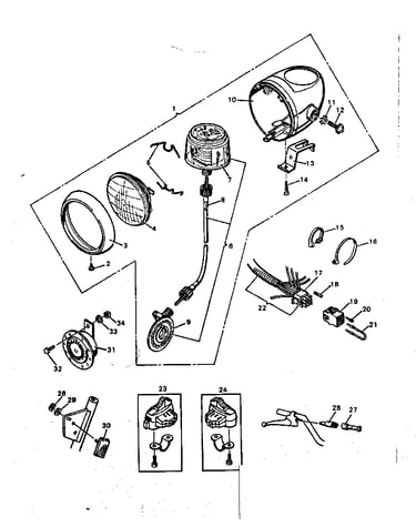 Headlight and switches