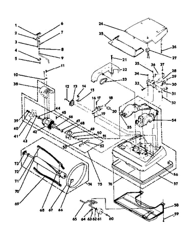 Nozzle and motor assembly