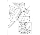 Kenmore 1753192282 handle and bag housing diagram