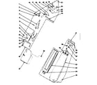Kenmore 1753195082 handle and bag housing diagram