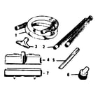 Kenmore 1753279181 accessory set model 175.3615 (644345-001) diagram